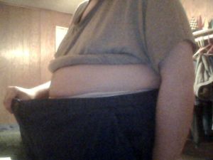 4XL pants I used to wear when I weighed over 340 lbs., but are far too big for me now because I've lost roughly 50 lbs.